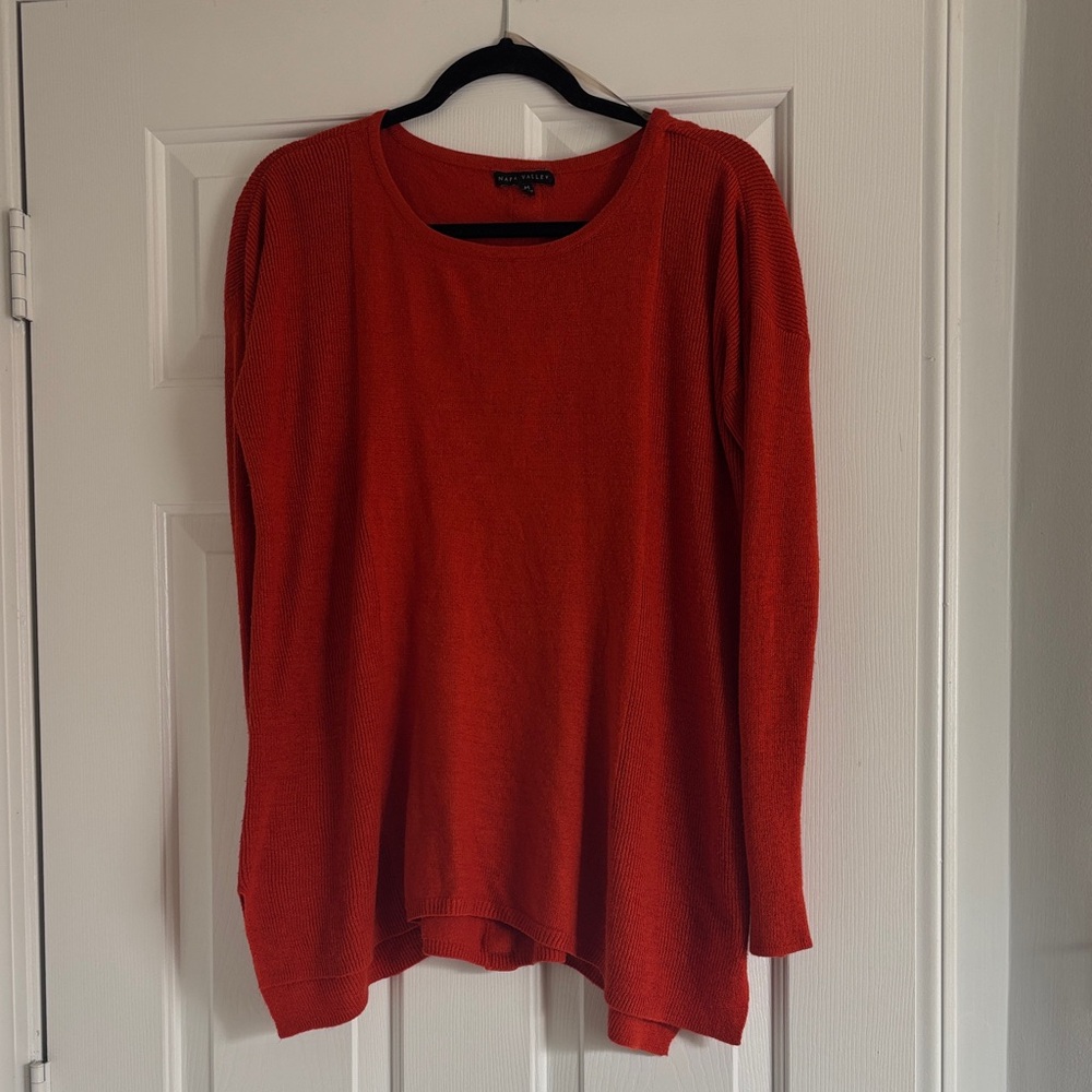 Women's Rustic Orange Sweater Dress/Top